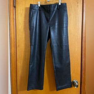 Ann Taylor Faux Leather Straight Pants